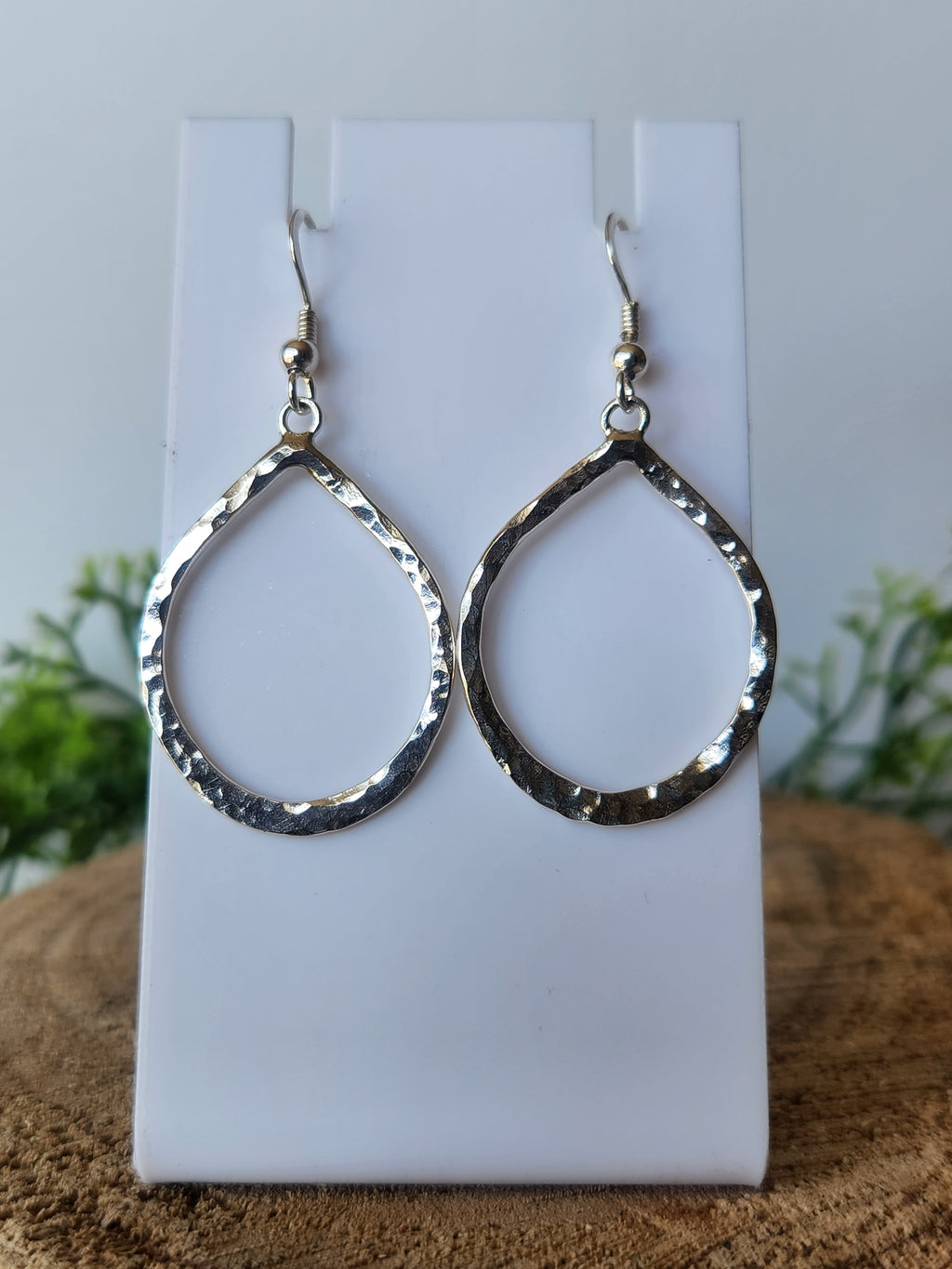 Hammered Teardrop earrings