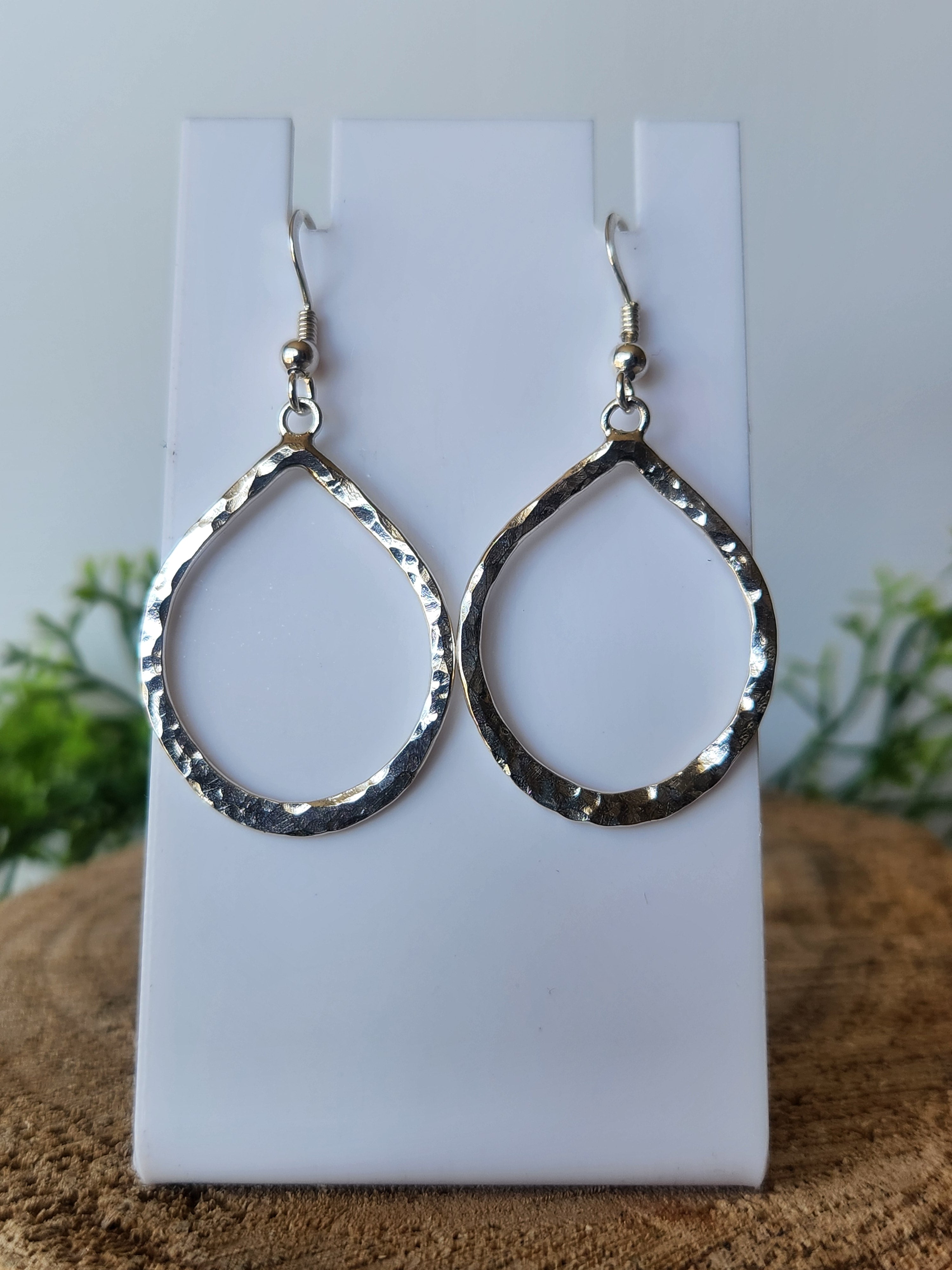 Hammered Teardrop earrings