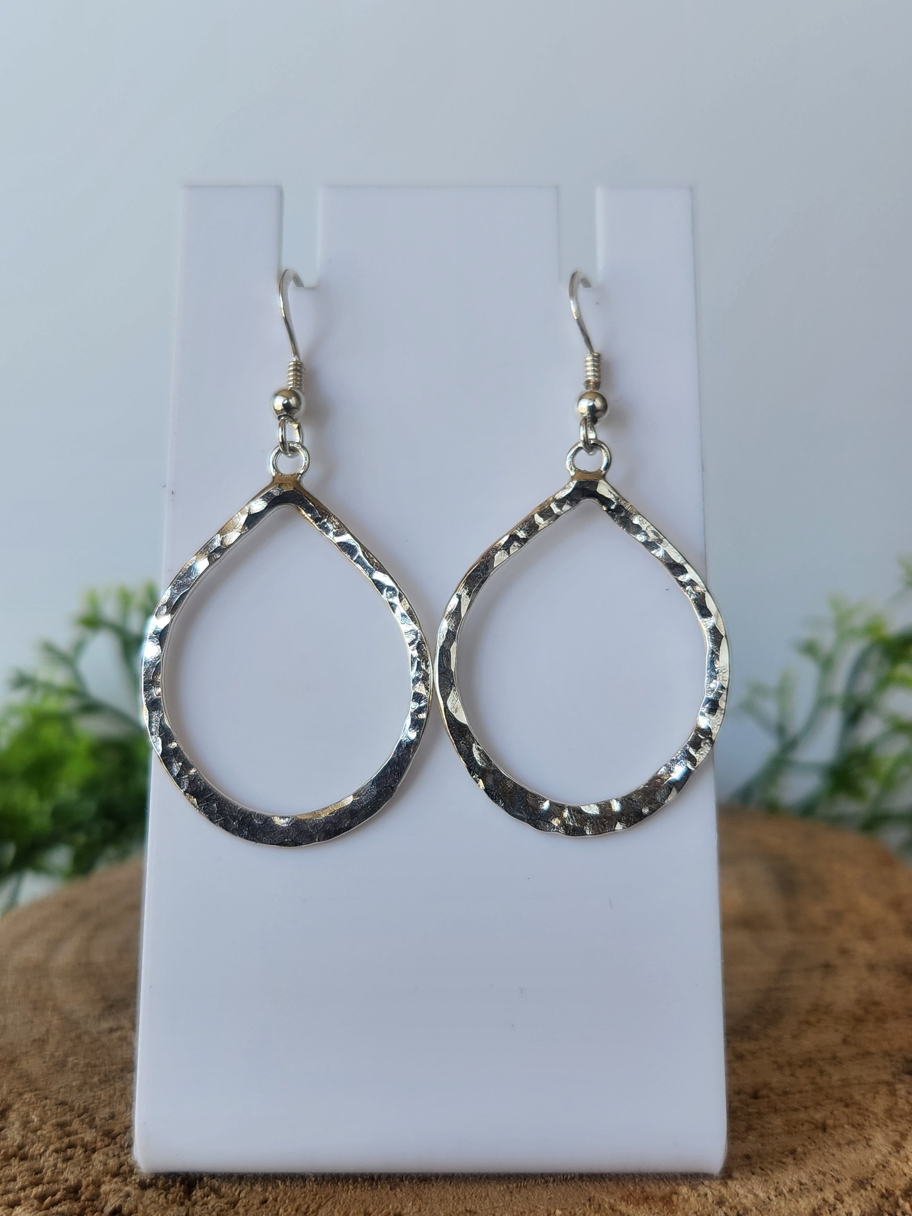 Hammered Teardrop earrings