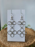 Double four-leaf Clover earrings