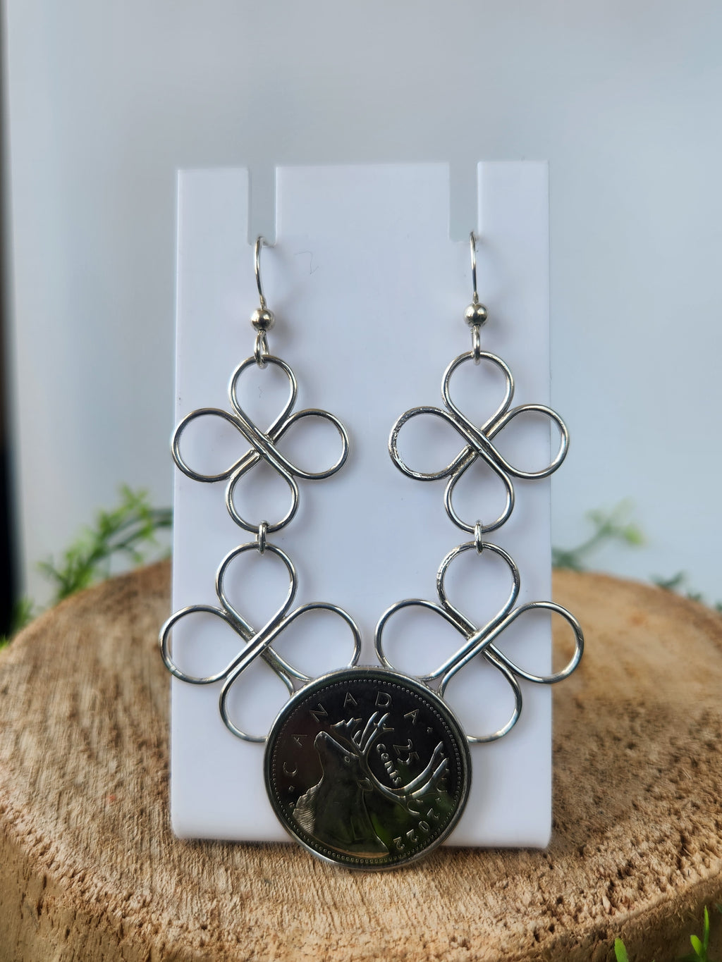 Double four-leaf Clover earrings