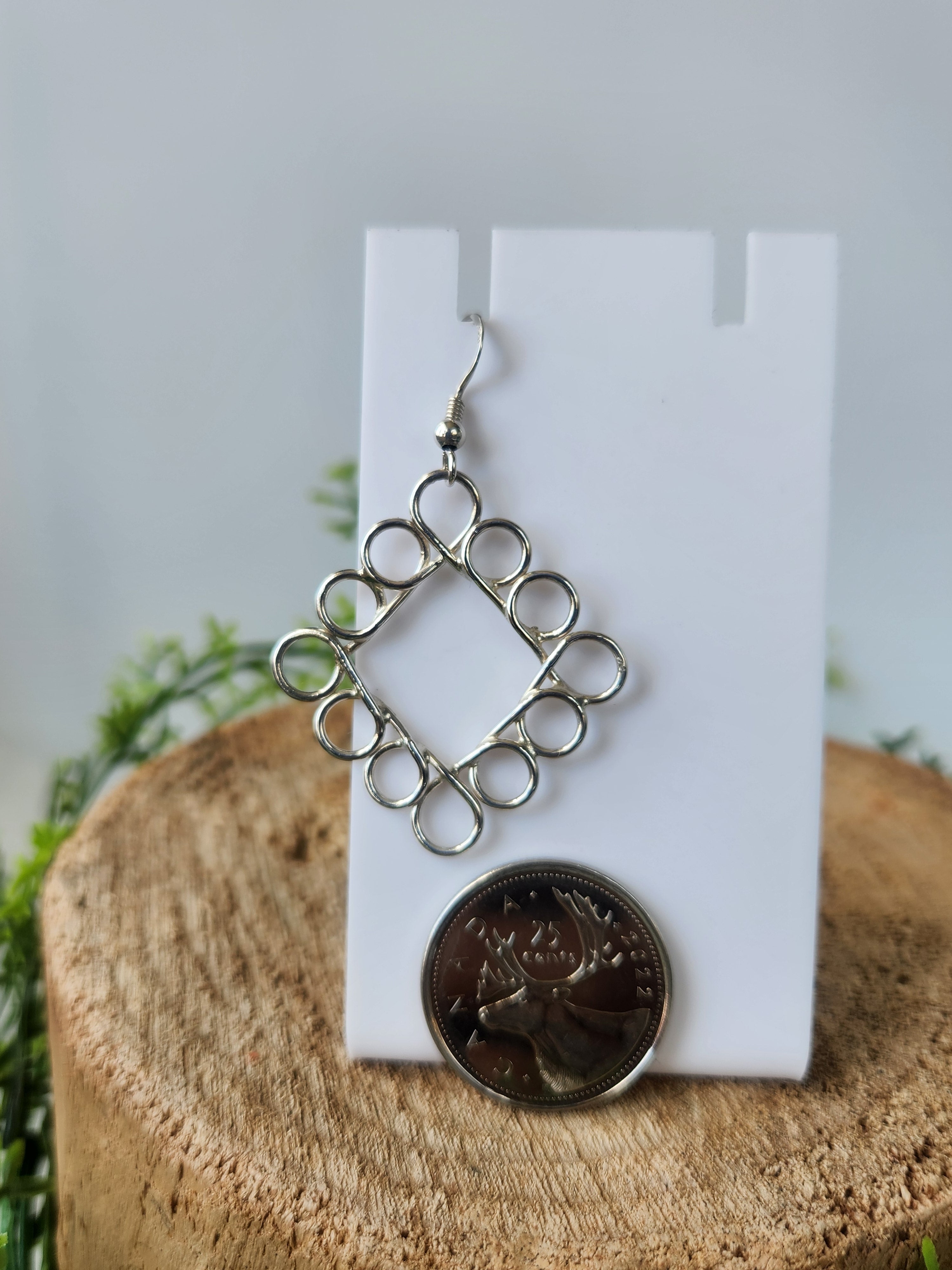 Loopty-loops Squared earrings
