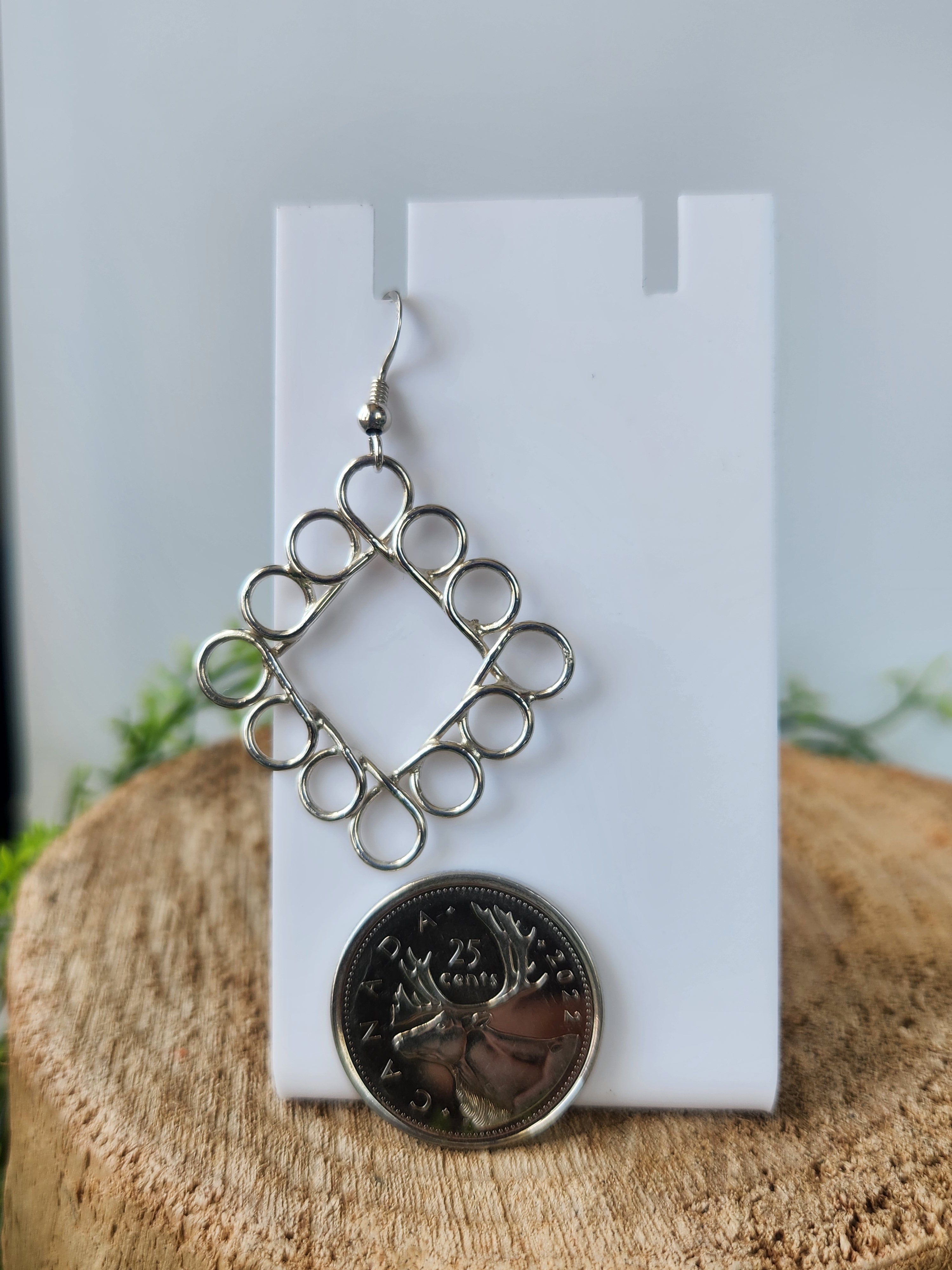 Loopty-loops Squared earrings