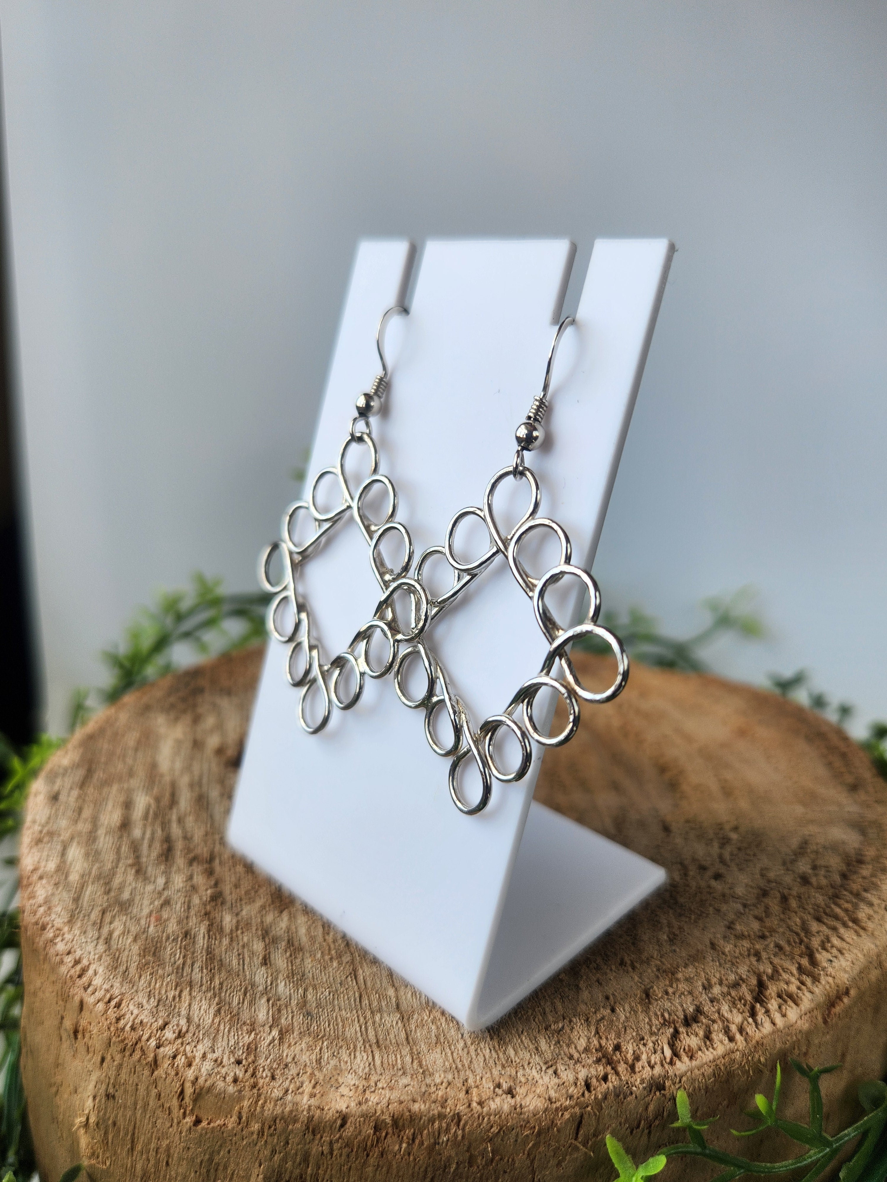 Loopty-loops Squared earrings