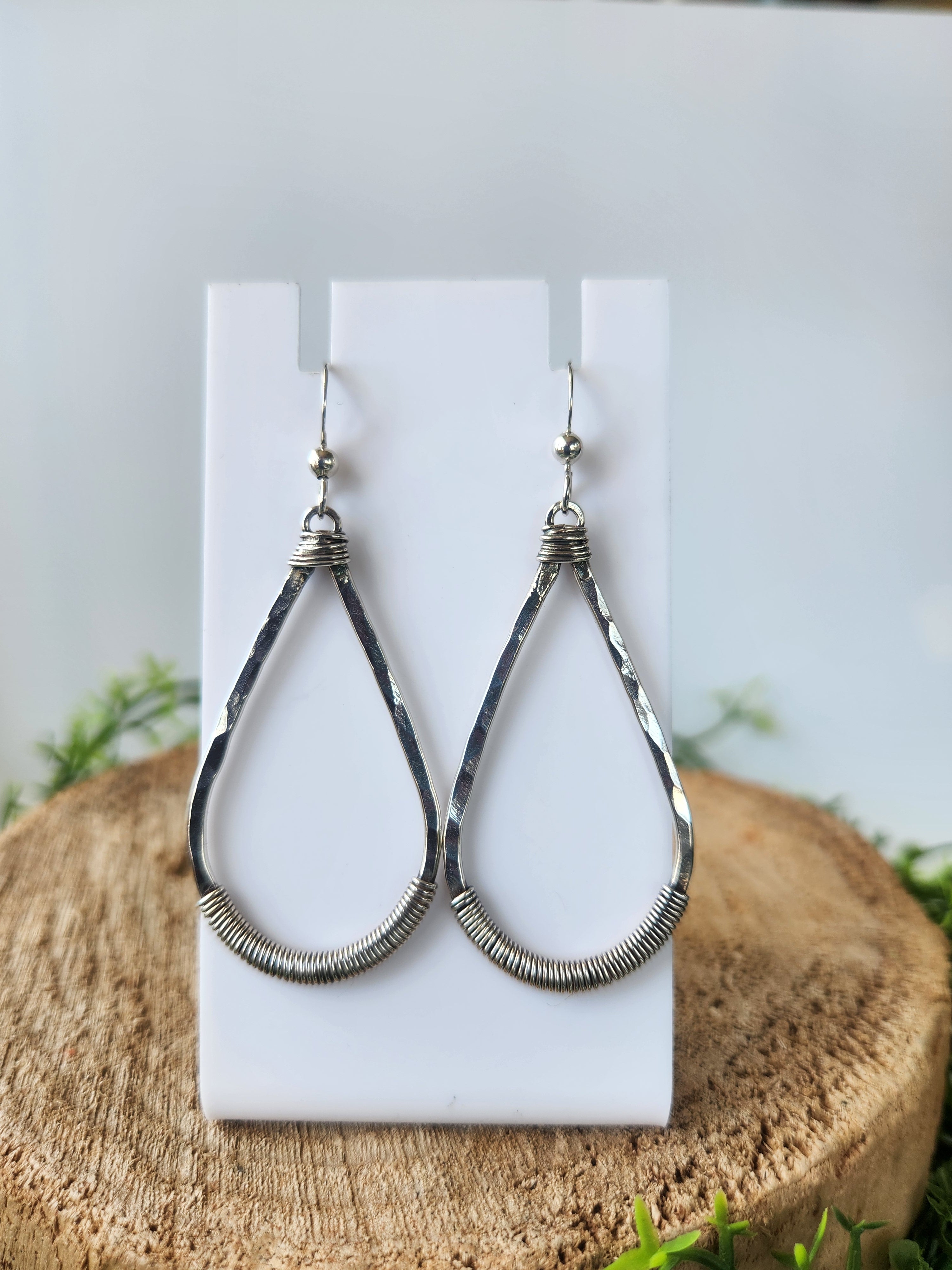 Wrapped Teardrop earrings