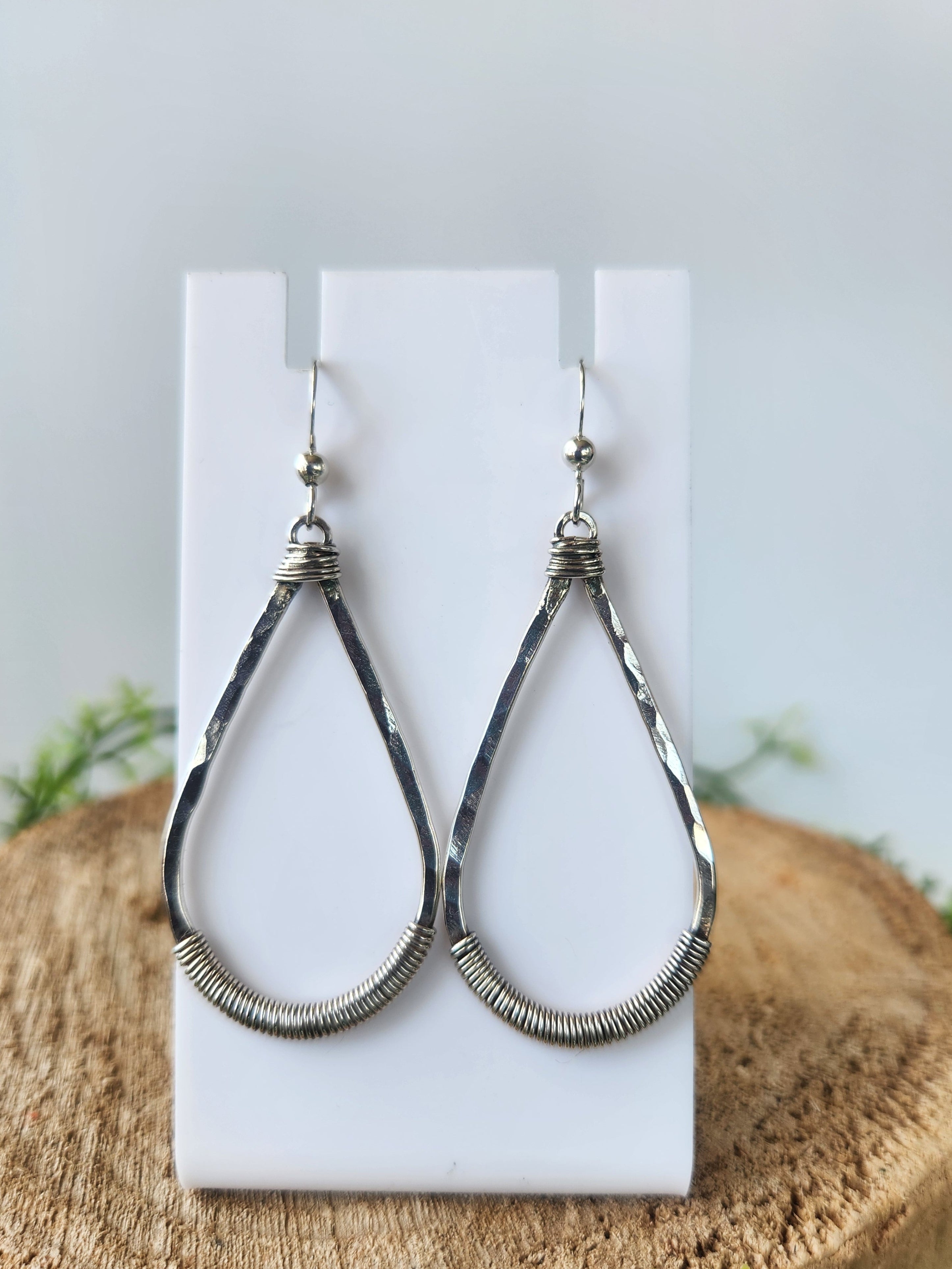 Wrapped Teardrop earrings