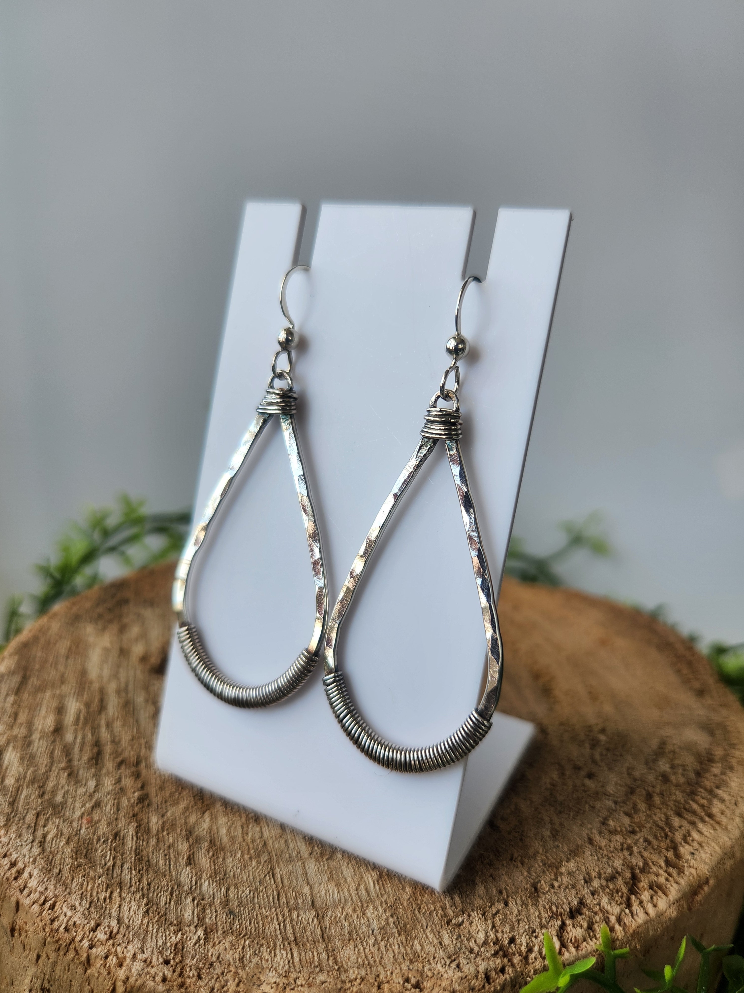 Wrapped Teardrop earrings