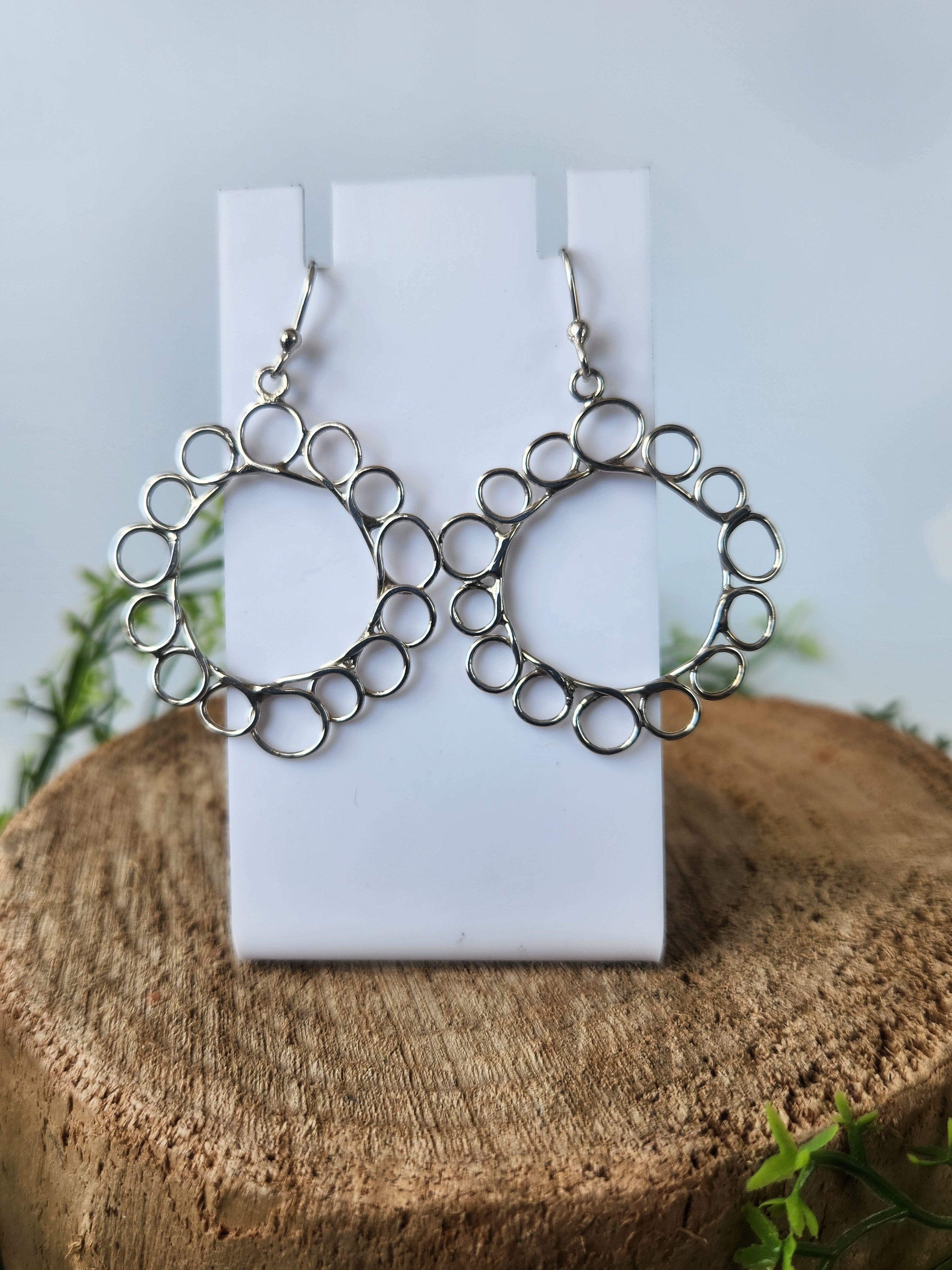 Loopty-loop Sunflower earrings