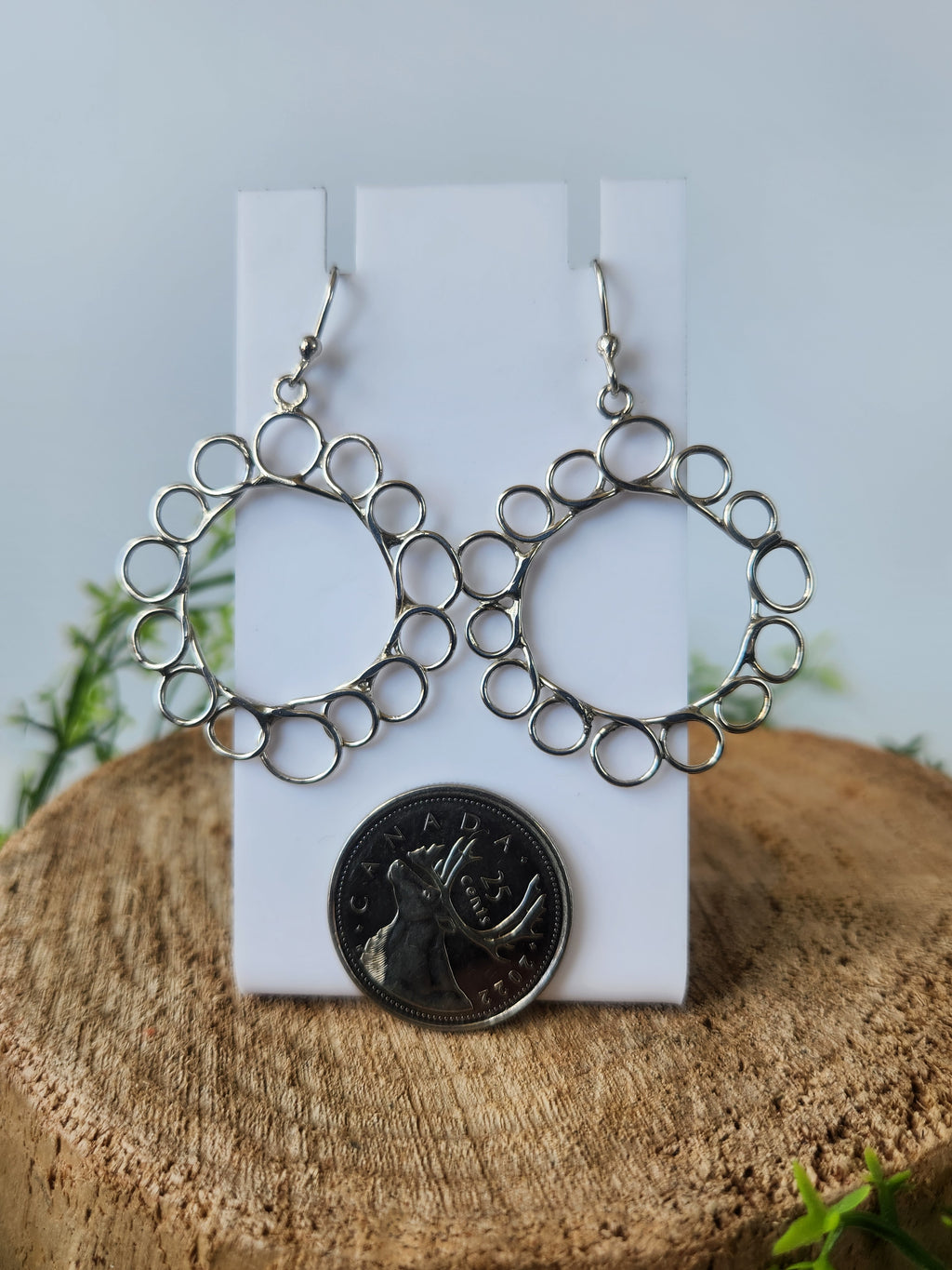 Loopty-loop Sunflower earrings
