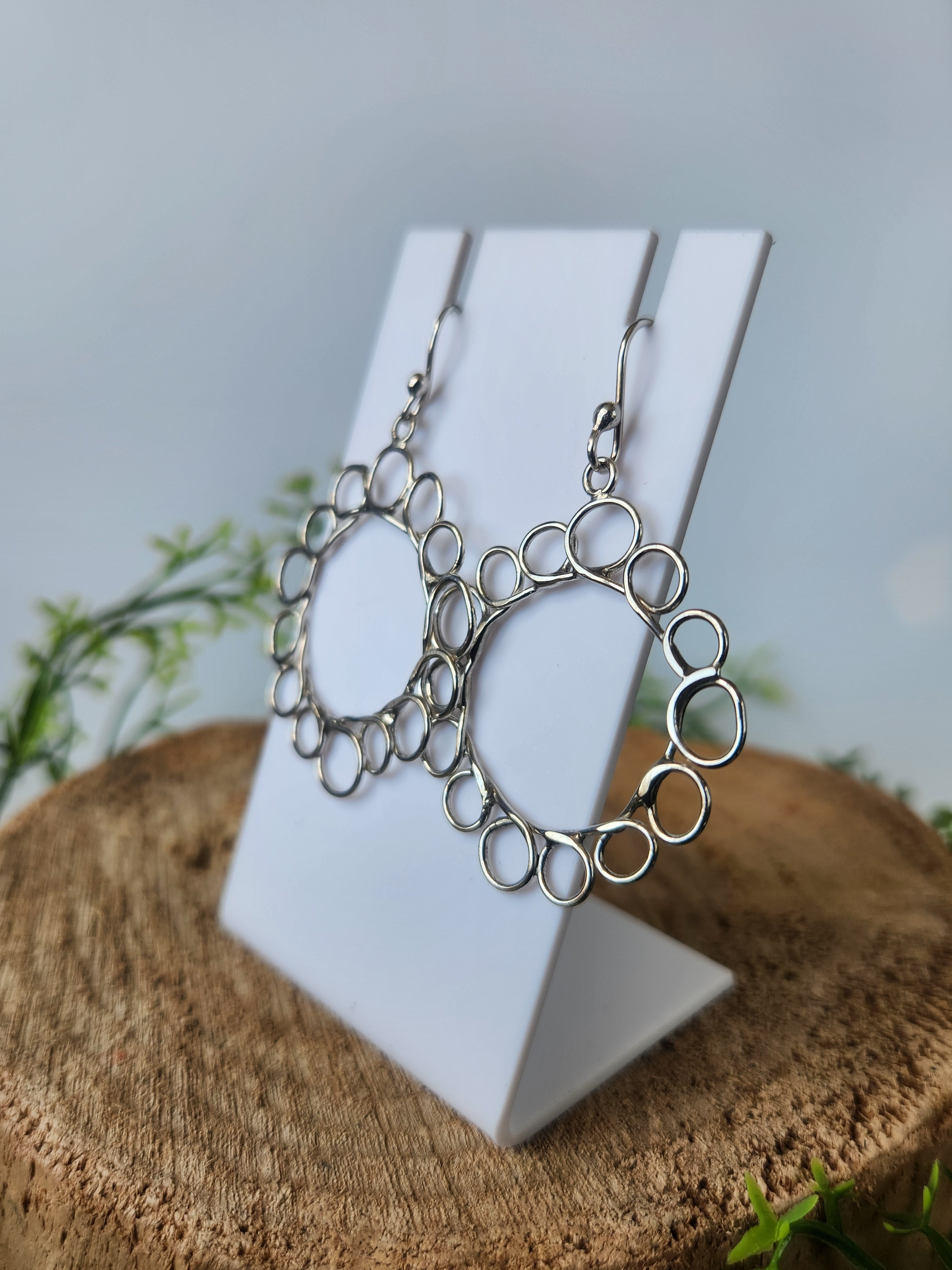 Loopty-loop Sunflower earrings