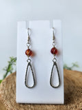 Carnelian Teardrop earrings