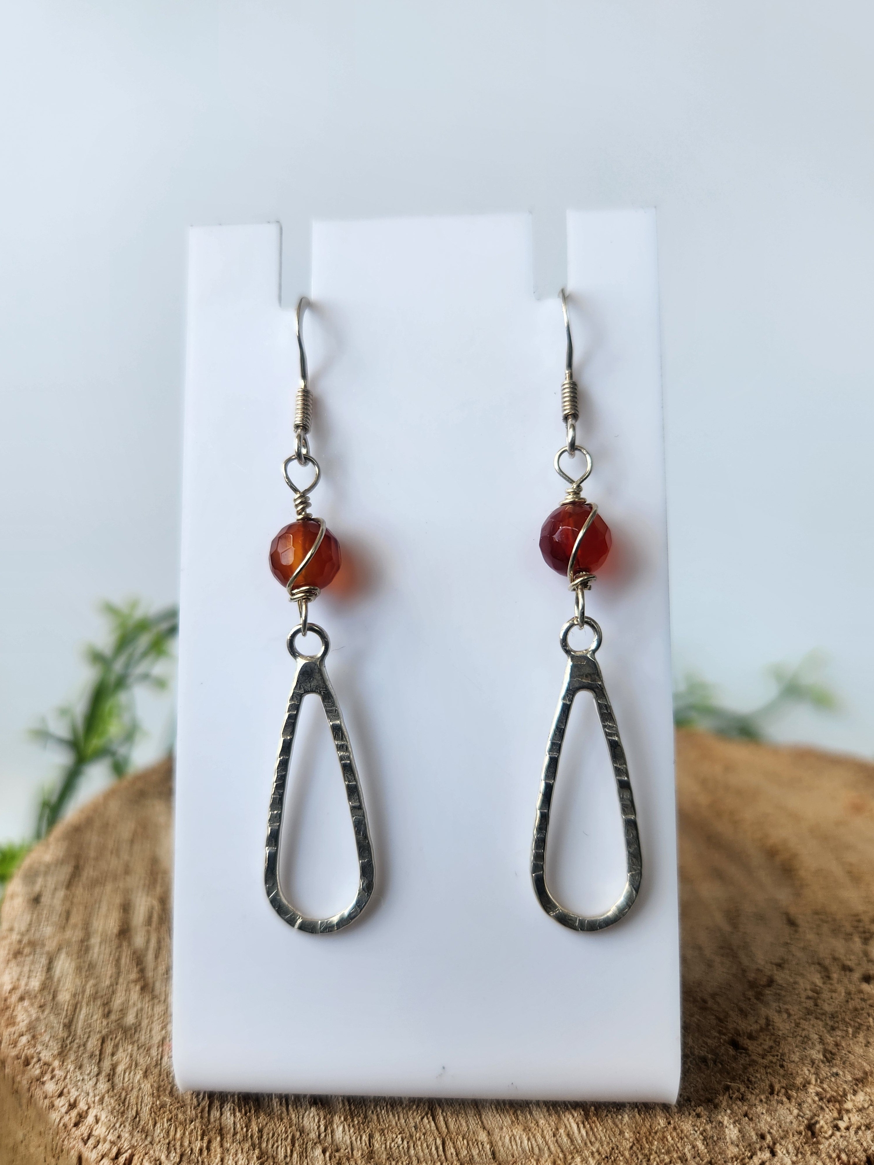 Carnelian Teardrop earrings