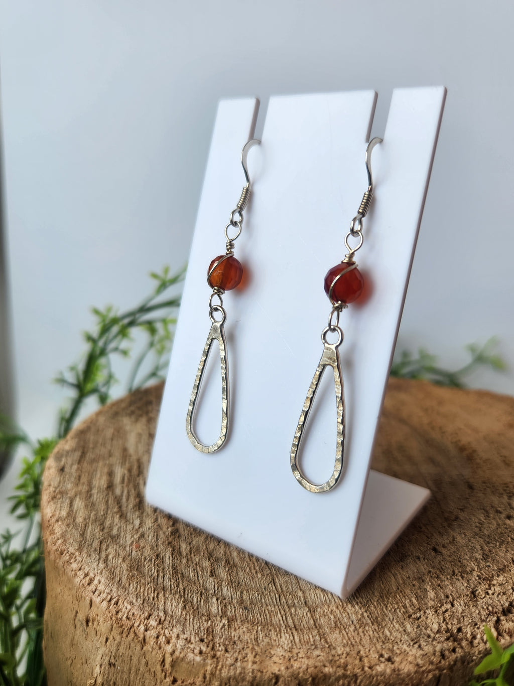 Carnelian Teardrop earrings